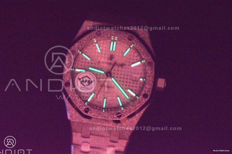 1:1 Dial 15454 Royal Clone Best SS 1033 On APSF White Super Oak Frosted 37mm Edition Bracelet SA3120 Textured Affordable SS 0714